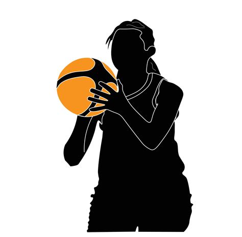 3d logo design vector illustration. silhouette of Basketball Athlete and basketball ball ...