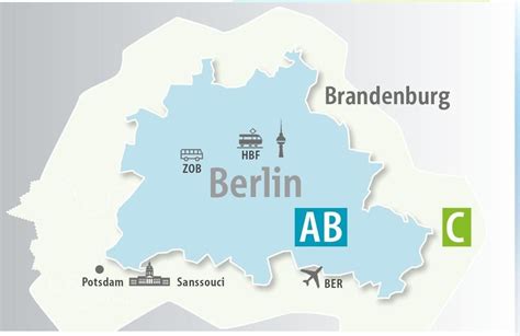 Berlin Public Transportation Zones | ABC Fare Zones