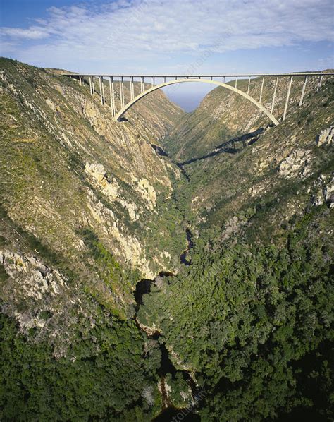 Storms River Bridge, Western Cape, South Africa - Stock Image - C052/6532 - Science Photo Library