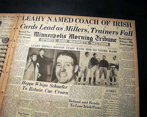 Frank Leahy named Notre Dame head coach... - RareNewspapers.com