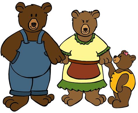 Goldilocks And The Three Bears Clip Art - ClipArt Best