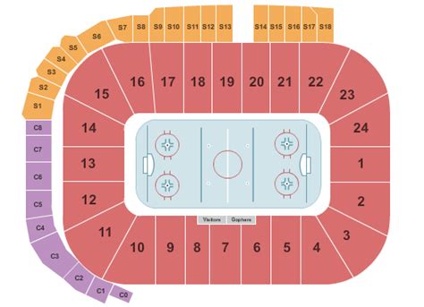 3m Arena At Mariucci Seating Chart