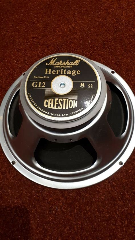 Celestion Marshall Heritage G12H 12in Speaker T4661B 8 Ohm Made in England UK - Guitar Mania