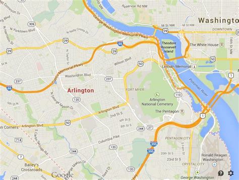 Map of Arlington