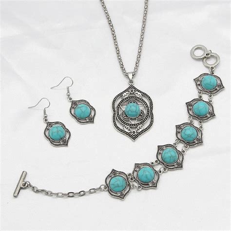 Turquoise Jewelry Set - Etsy