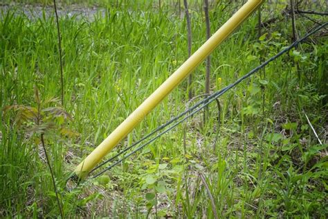 Yellow construction pole stock photo. Image of safety - 16995708