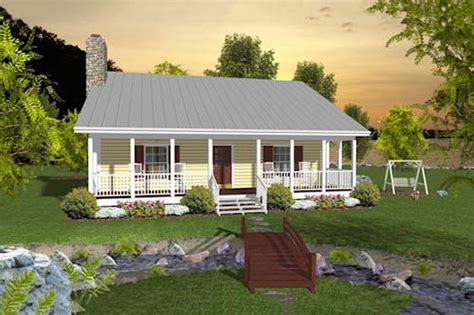 Country Style House Plan - 2 Beds 1.5 Baths 953 Sq/Ft Plan #56-559 ...