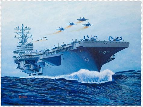 Navy Ship Painting at PaintingValley.com | Explore collection of Navy ...