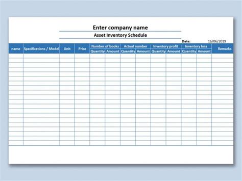Fixed Asset Inventory Template | Images and Photos finder