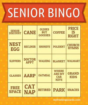 SENIOR BINGO