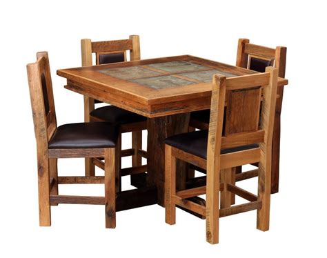 reclaimed wood kitchen table is handcrafted out of reclaimed barn wood ...