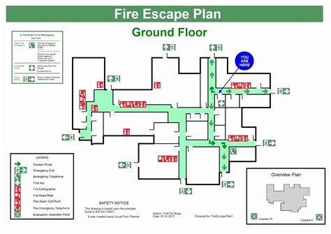 Free Fire Evacuation Map Template