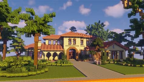 Spanish villa 1.20.2/1.20.1/1.20/1.19.2/1.19.1/1.19/1.18/1.17.1/Forge/Fabric projects minecraft