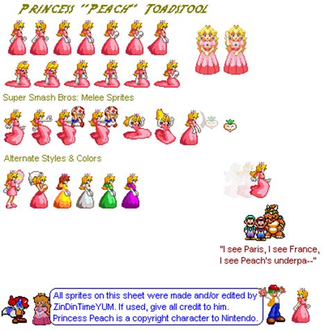 Goddess Princess Peach ''sprites''