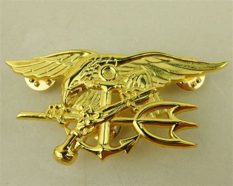 United States Navy SEALs Special Warfare insignia SEAL Trident Badge Golden