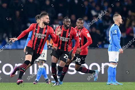 Olivier Giroud Ac Milan Celebrates After Editorial Stock Photo - Stock ...