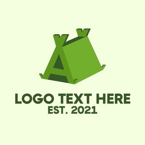 Green Tent Letter A Logo | BrandCrowd Logo Maker