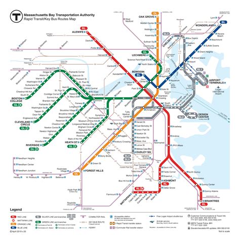 Boston Subway Map Poster Tube Map Map Art Metro Map Subway Boston ...