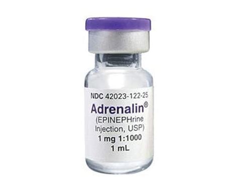 EPINEPHRINE INJECTION (1:1,000), 1mL Vial - Dixie EMS