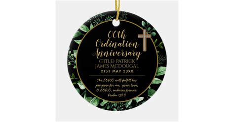 Personalized Priest Ordination Anniversary Gift Ceramic Ornament | Zazzle