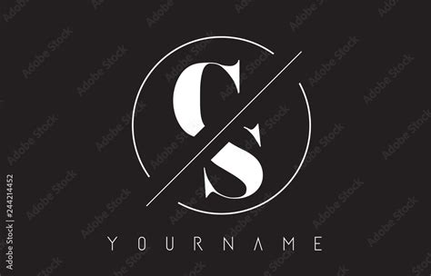 CS Letter Logo with Cutted and Intersected Design Stock Vector | Adobe ...