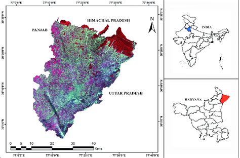 Location map of the Yamuna Nagar District, Haryana | Download Scientific Diagram