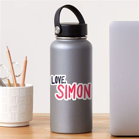 "love, simon" Sticker for Sale by allieplummer | Redbubble