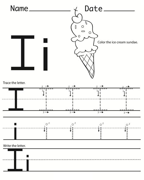 Tracing Letter Ii Worksheets - TracingLettersWorksheets.com