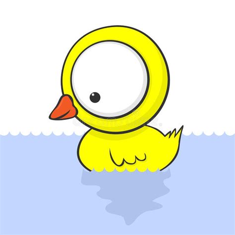 Big-eyed duck stock vector. Illustration of ducky, drawing - 20907740