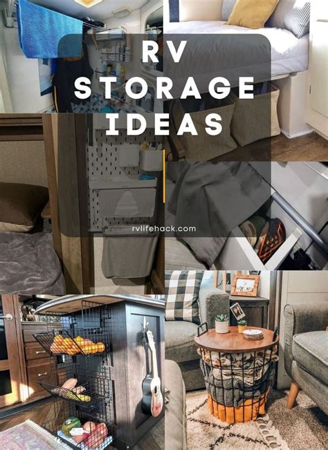 RV Storage Ideas (RV Storage Interior and Exterior) in 2021 | Rv storage, Houseboat decor, Storage