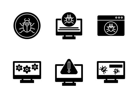 Cyber Attack Vector Icon Set 17358061 Vector Art at Vecteezy