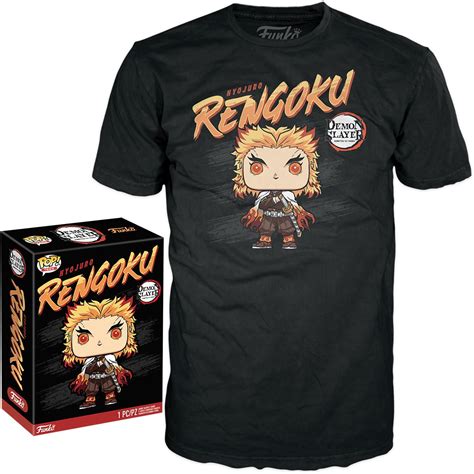 Demon Slayer Kyojuro Rengoku Adult Boxed Funko Pop! T-Shirt