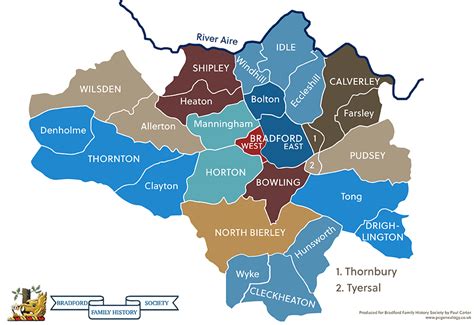 Geographical Location | About Us | Bradford Family History Society