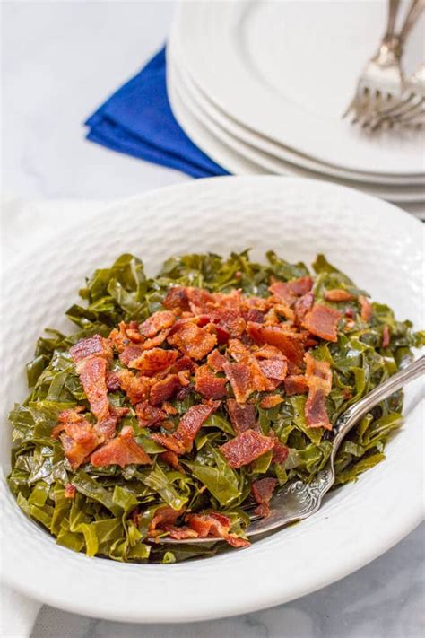 Quick Southern collard greens with bacon - Family Food on the Table