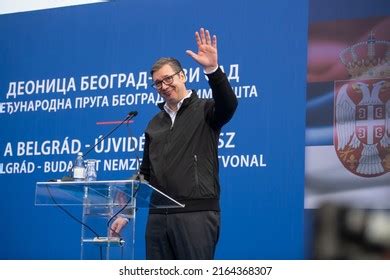 Aleksandar Vucic President Serbia Speaks Media Stock Photo 2164368307 ...