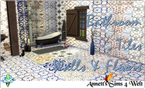 Sims 4 CC's - The Best: Bathroom Tiles Walls & Floors by Annett85