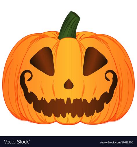 Cartoon jack o lantern pumpkin Royalty Free Vector Image