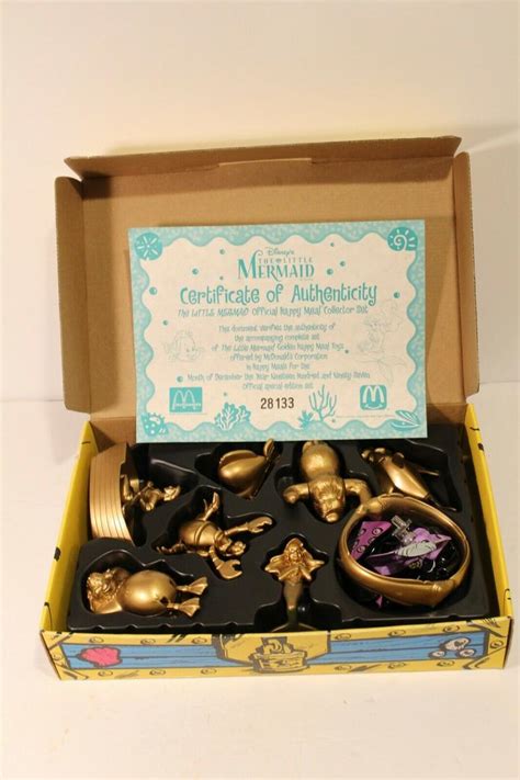 McDonalds 1997 Disney The Little Mermaid Golden Set Complete 8 Happy ...