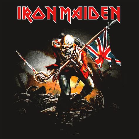 Iron Maiden T-Shirt | The Trooper Union Flag Art Iron Maiden Shirt