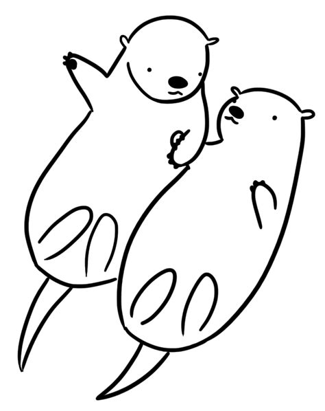 Otter Coloring Pages - Best Coloring Pages For Kids Otter Tattoo ...