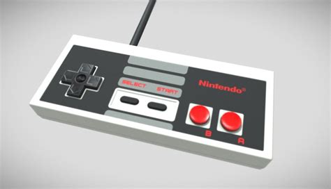 NES Controller - DownloadFree3D.com