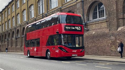 *Brand New* Abellio London Route 63 | Alexander Dennis BYD E400EV (3407, LC71KWP) - YouTube