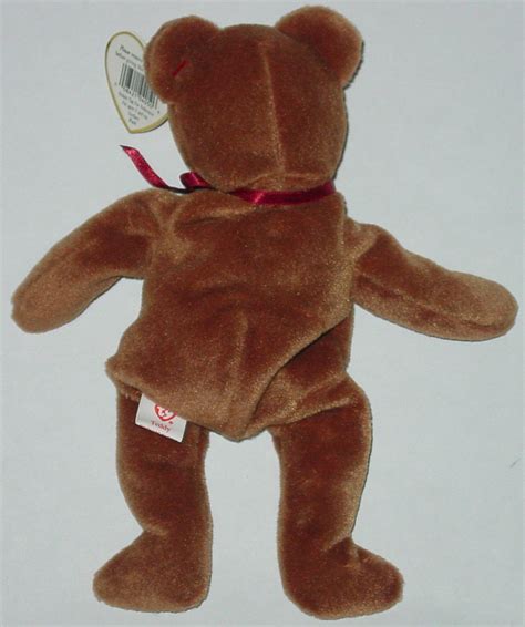 TY BEANIE BABY TEDDY BEAR BEANBAG plush TAG 4050 PVC 1993 4 OR 5TH ...