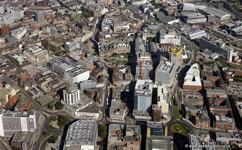 city centre Sheffield from the air | aerial photographs of Great Britain by Jonathan C.K. Webb