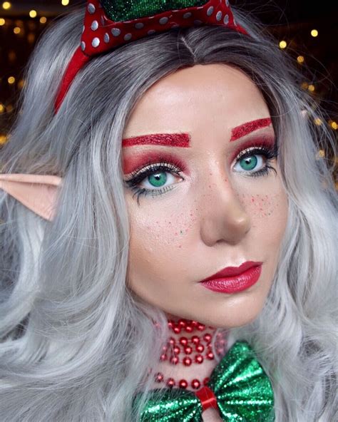 Elf Cosplay, Cosplay Makeup, Costume Makeup, Christmas Elf Makeup, Xmas ...