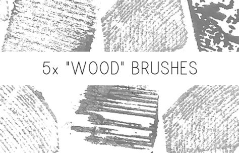 25 Wood Photoshop Brushes - Creatives Wall