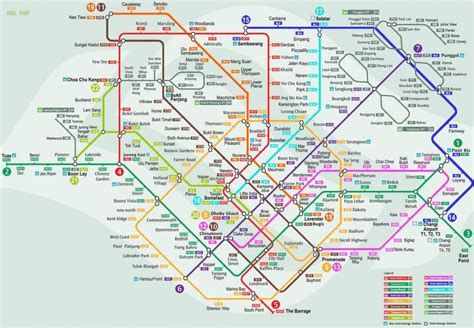 Smrt network map - Smrt Singapore map (Republic of Singapore)