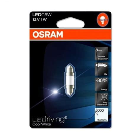 OSRAM C5W LEDriving 6000K Cool White 36mm Interior Bulbs | PowerBulbs