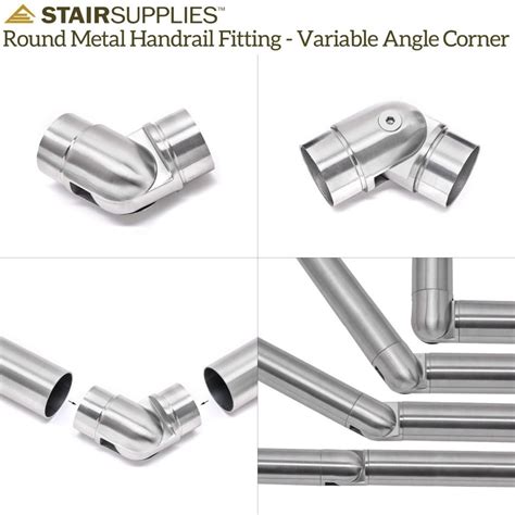 Round Metal Handrail Fittings - StairSupplies™