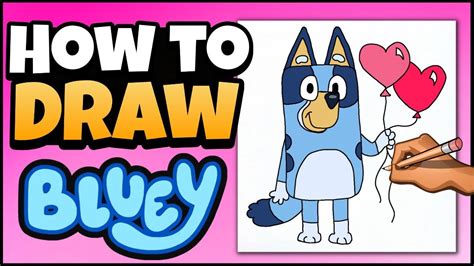 How to Draw Bluey | Valentine's Day Art for Kids - YouTube